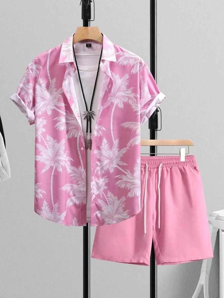 Conjunto Caribe Hombre Estampado Verano