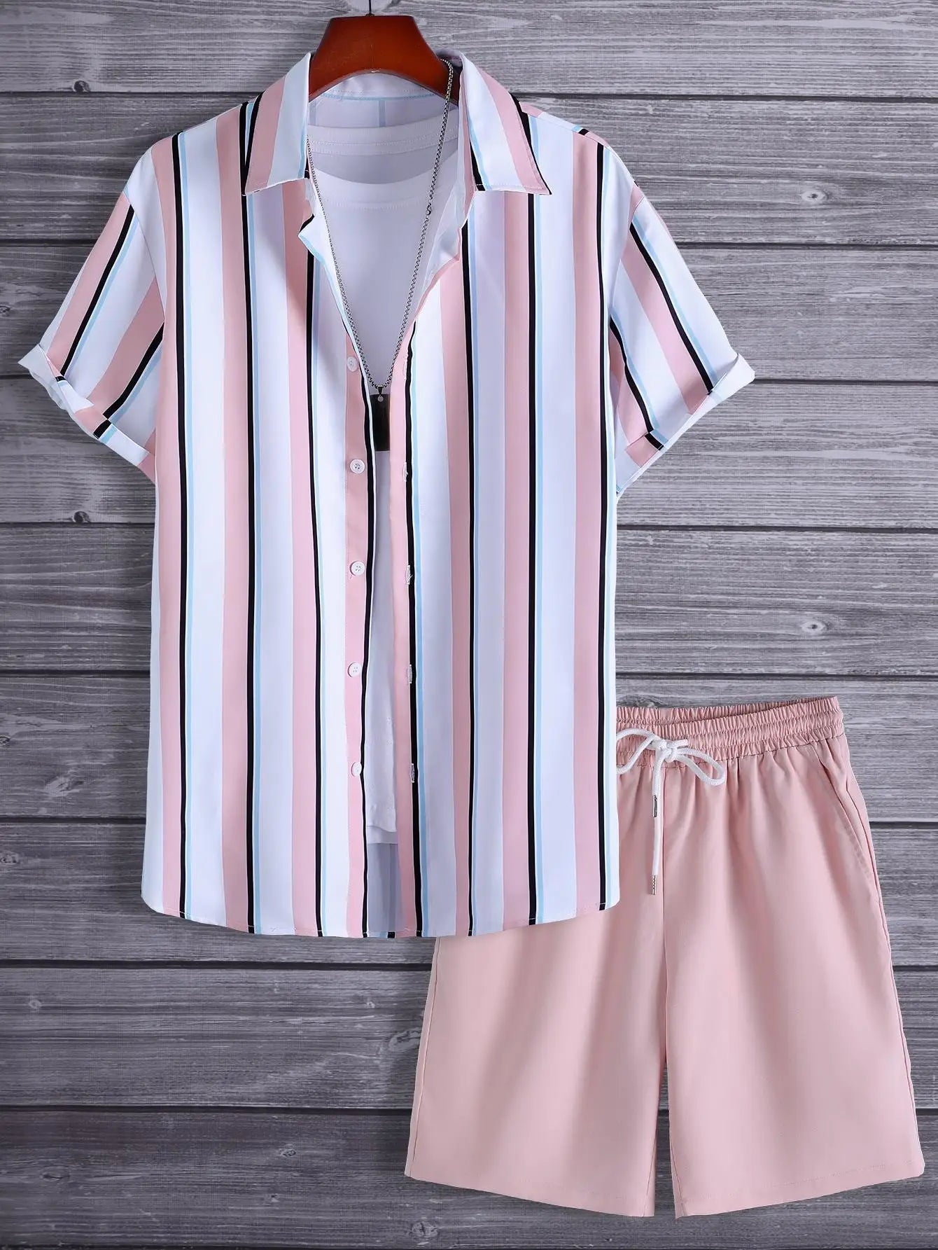 Conjunto Caribe Hombre Estampado Verano