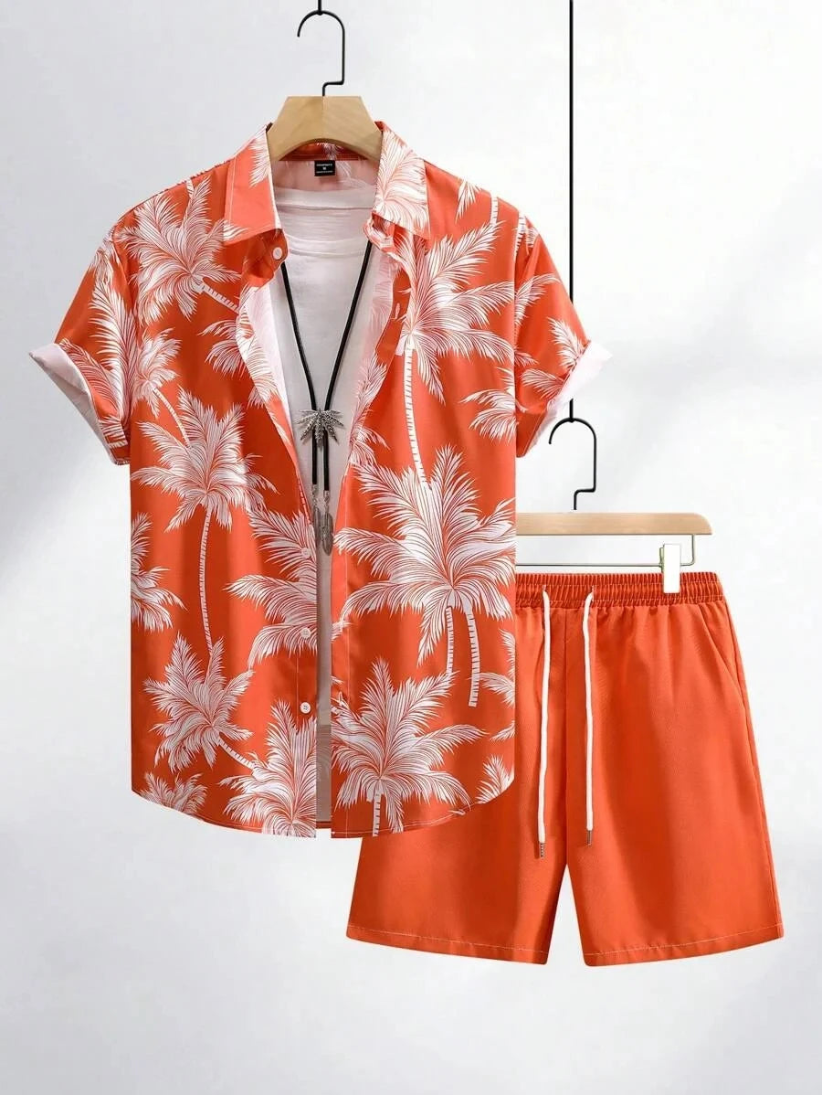 Conjunto Caribe Hombre Estampado Verano