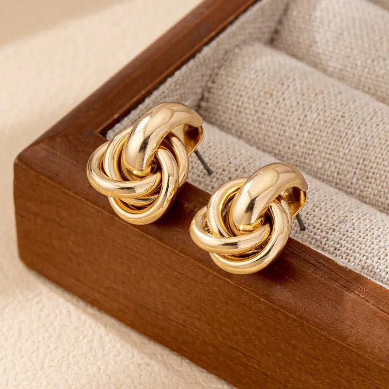 Pendientes Luxe Knot Acero Inoxidable