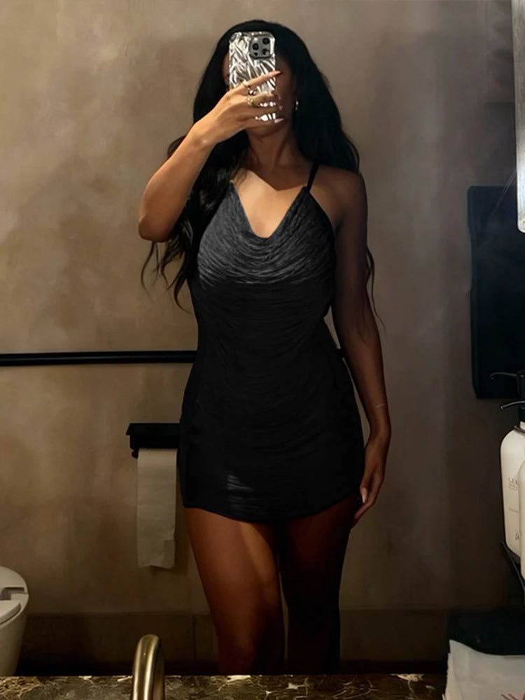 Vestido Mystère Halter Espalda Abierta