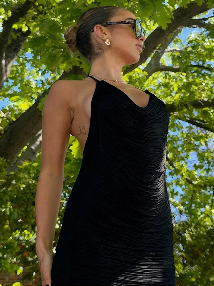 Vestido Mystère Halter Espalda Abierta