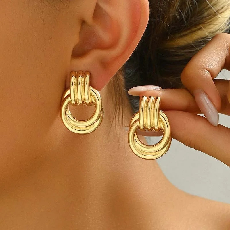 Pendientes Luxe Knot Acero Inoxidable