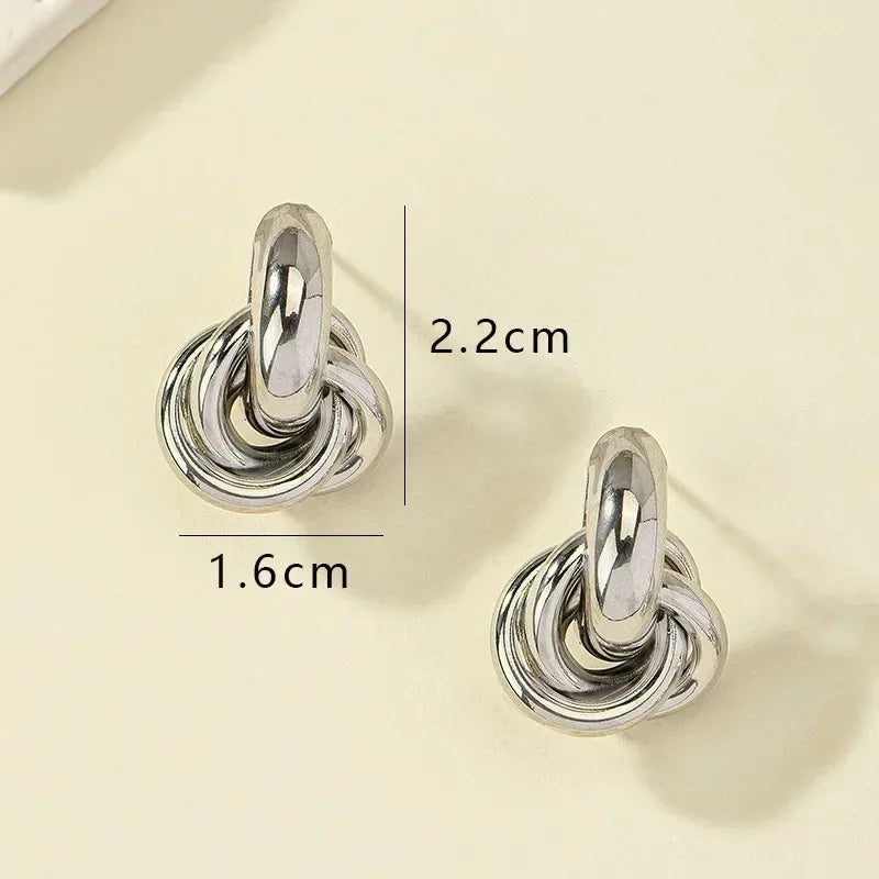 Pendientes Luxe Knot Acero Inoxidable