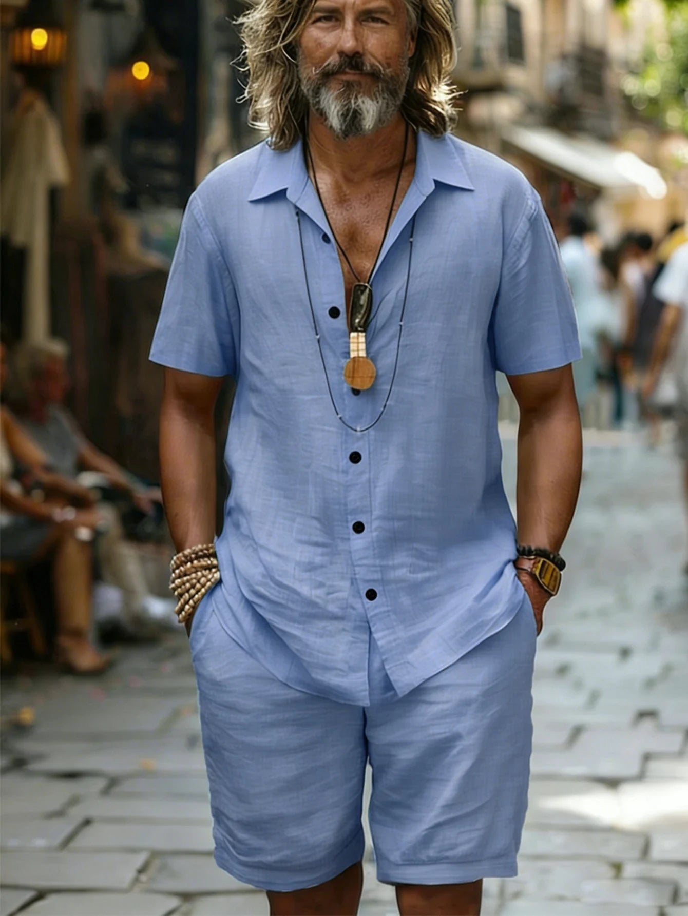 Conjunto Pur Coton Hombre Shorts Verano