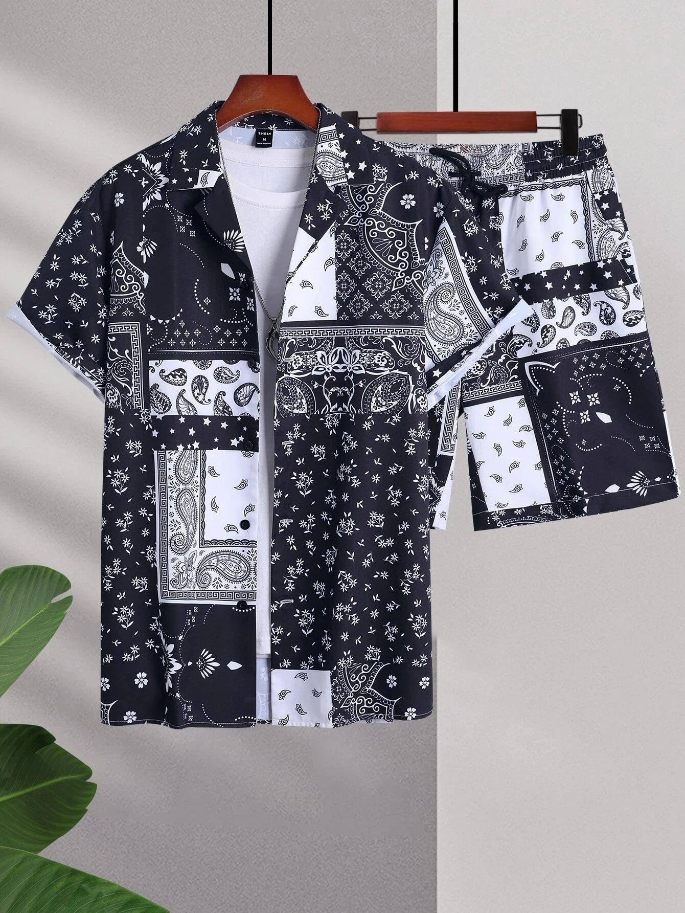 Conjunto Caribe Hombre Estampado Verano
