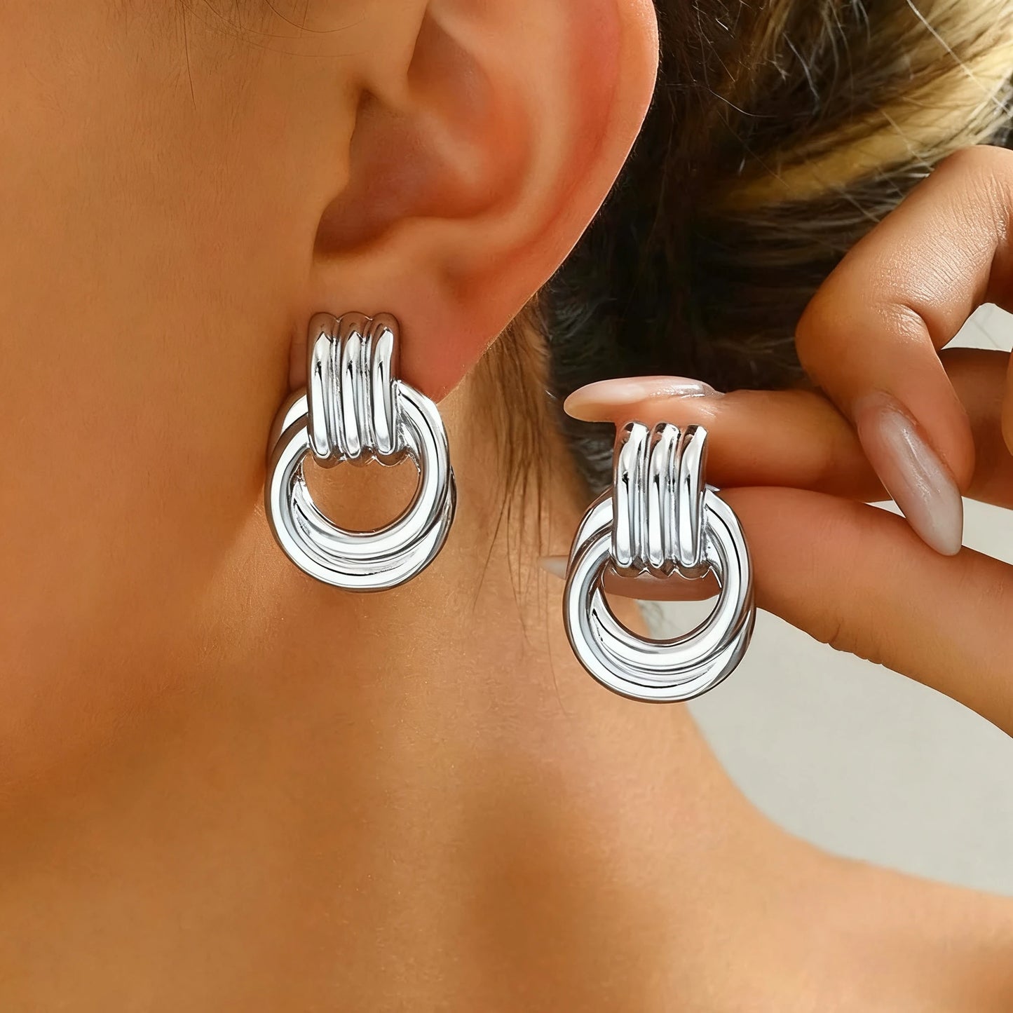 Pendientes Luxe Knot Acero Inoxidable
