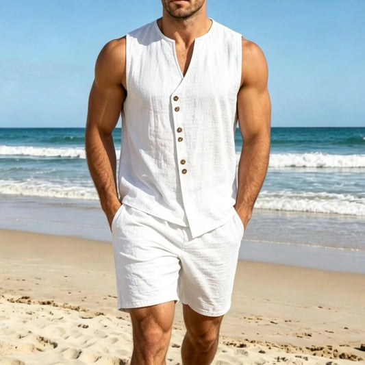 Conjunto Voyage Lino Hombre Verano