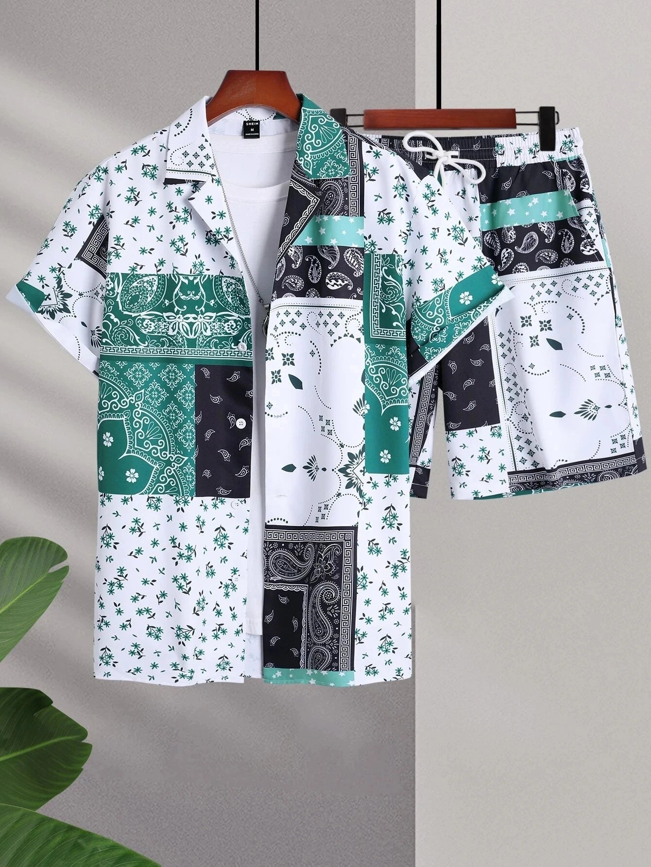 Conjunto Caribe Hombre Estampado Verano